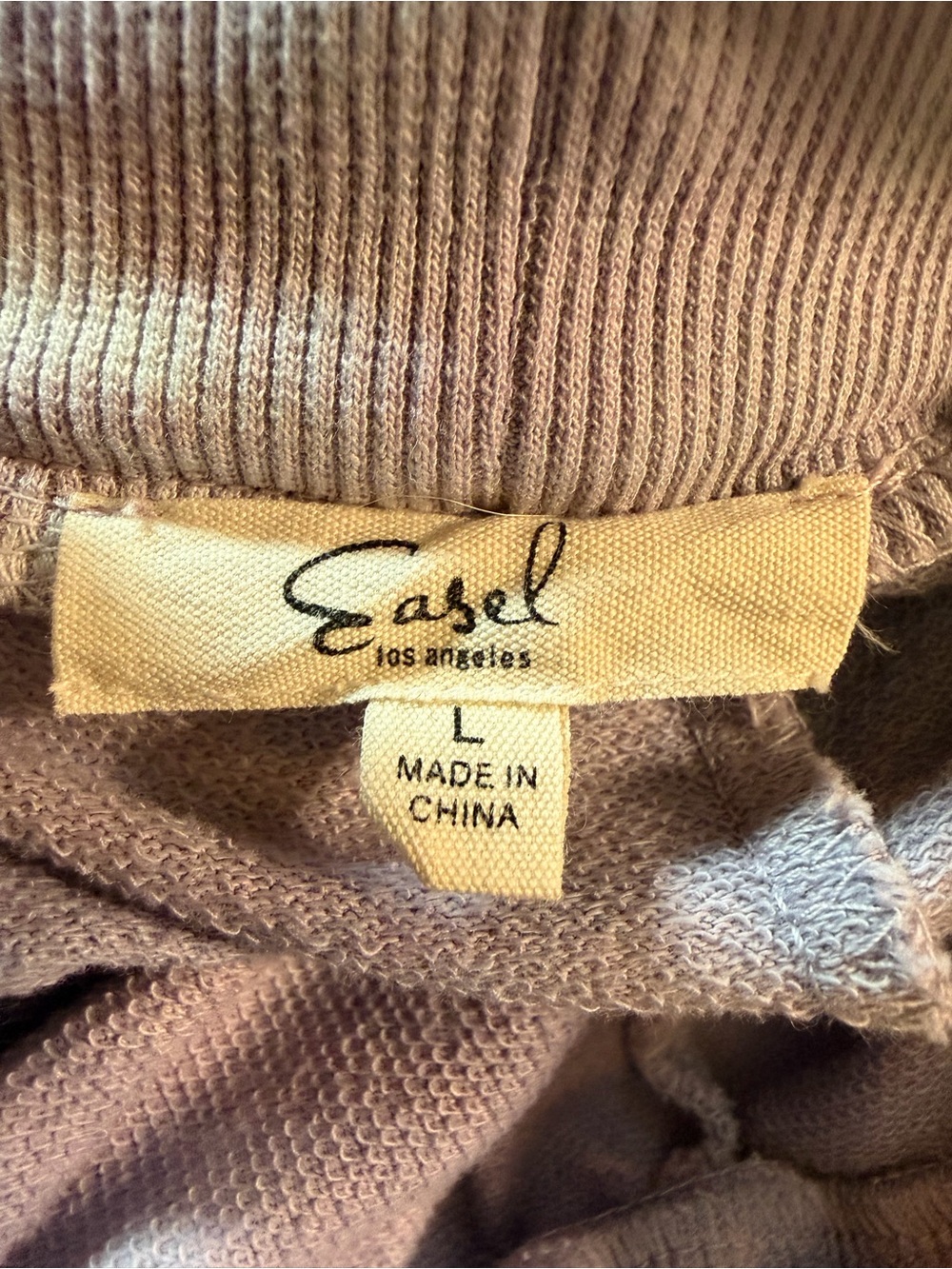 Easel Los Angeles Large Pastel Tie Dye Jogger Sweatpants Cotton Boho Hippie - Picture 6 of 7